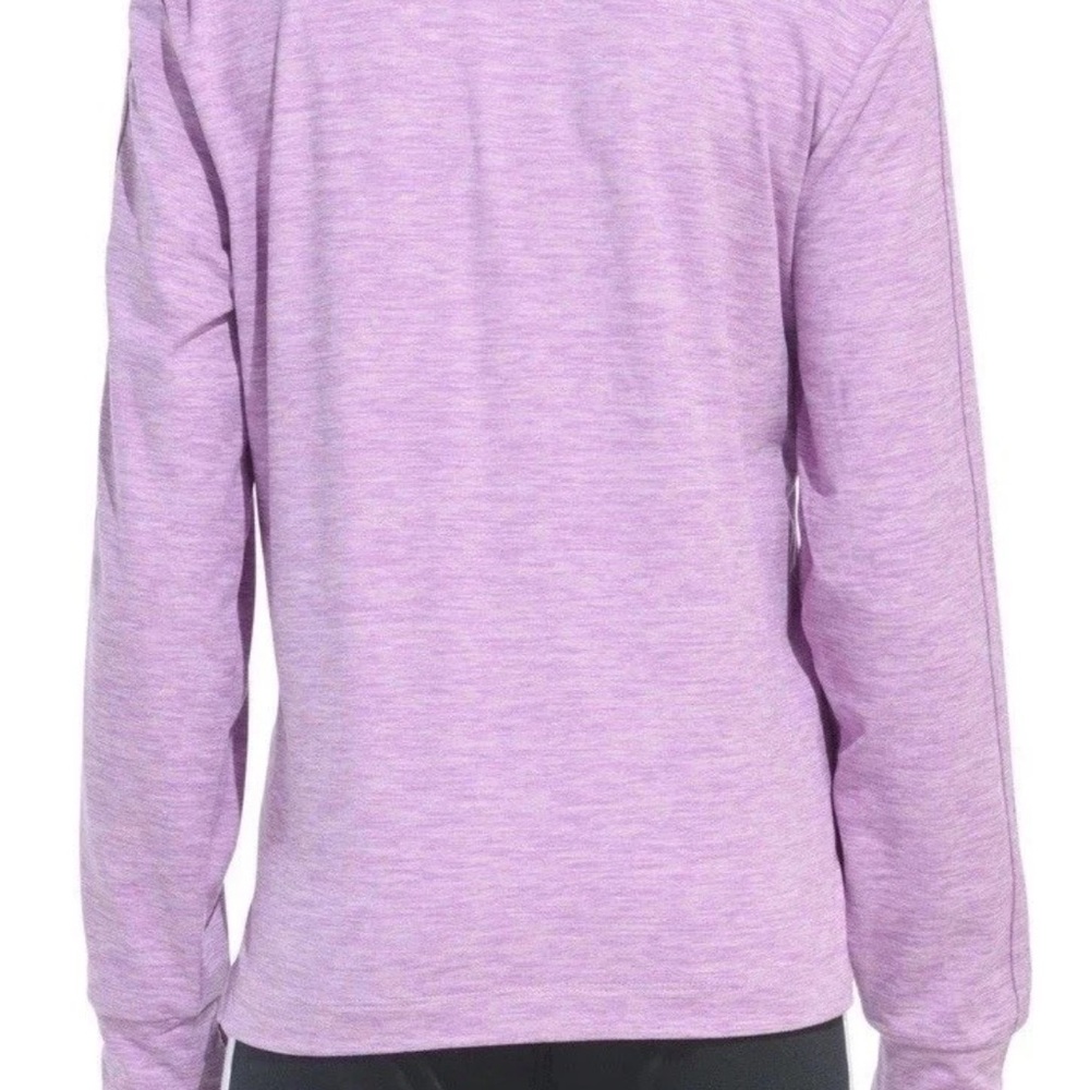 Adidas Girls V.COLORS Three Stripes Long Sleeve Melange Training T-shirt Nwt L14 - Picture 2 of 16